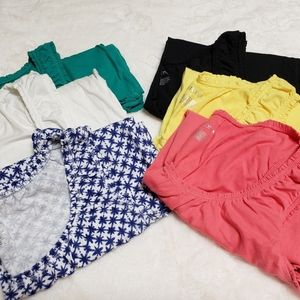 Merona ruffle tank bundle of 6, Large